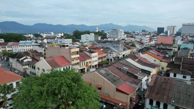 Ipoh, Malezya - 24 Eylül 2022: İpoh 'un Tarihi Binaları ve Turist Çekimleri