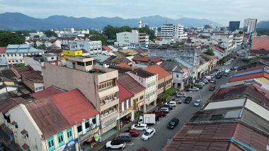 Ipoh, Malezya - 24 Eylül 2022: İpoh 'un Tarihi Binaları ve Turist Çekimleri