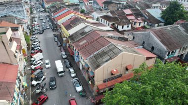 Ipoh, Malezya - 24 Eylül 2022: İpoh 'un Tarihi Binaları ve Turist Çekimleri