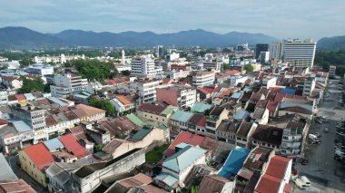 Ipoh, Malezya - 24 Eylül 2022: İpoh 'un Tarihi Binaları ve Turist Çekimleri