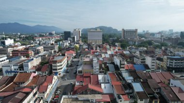 Ipoh, Malezya - 24 Eylül 2022: İpoh 'un Tarihi Binaları ve Turist Çekimleri