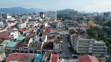 Ipoh, Malezya - 24 Eylül 2022: İpoh 'un Tarihi Binaları ve Turist Çekimleri