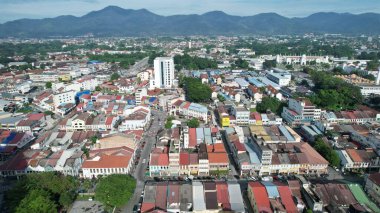 Ipoh, Malezya - 24 Eylül 2022: İpoh 'un Tarihi Binaları ve Turist Çekimleri