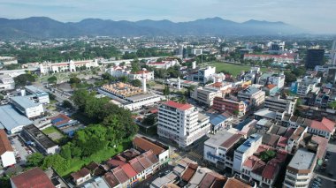 Ipoh, Malezya - 24 Eylül 2022: İpoh 'un Tarihi Binaları ve Turist Çekimleri