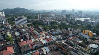 Ipoh, Malezya - 24 Eylül 2022: İpoh 'un Tarihi Binaları ve Turist Çekimleri