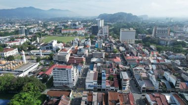 Ipoh, Malezya - 24 Eylül 2022: İpoh 'un Tarihi Binaları ve Turist Çekimleri