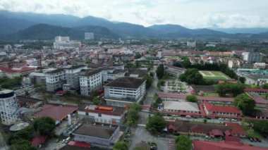 Taiping, Malezya - 24 Eylül 2022: Landmark Binaları ve Taiping Turistleri