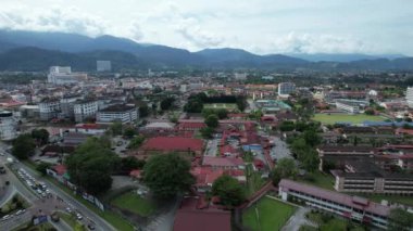 Taiping, Malezya - 24 Eylül 2022: Landmark Binaları ve Taiping Turistleri