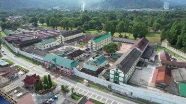 Taiping, Malezya - 24 Eylül 2022: Landmark Binaları ve Taiping Turistleri