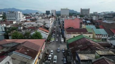 Ipoh, Malezya - 24 Eylül 2022: İpoh 'un Tarihi Binaları ve Turist Çekimleri