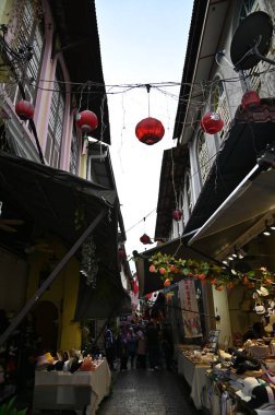 Ipoh, Malezya - 24 Eylül 2022: İpoh 'un Tarihi Binaları ve Turist Çekimleri