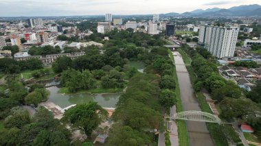 Ipoh, Malezya - 24 Eylül 2022: İpoh 'un Tarihi Binaları ve Turist Çekimleri