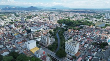 Ipoh, Malezya - 24 Eylül 2022: İpoh 'un Tarihi Binaları ve Turist Çekimleri