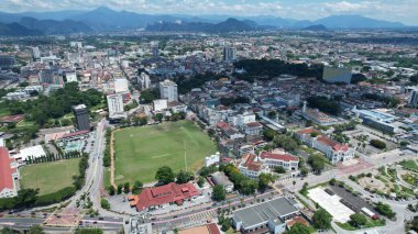 Ipoh, Malezya - 24 Eylül 2022: İpoh 'un Tarihi Binaları ve Turist Çekimleri