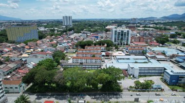 Ipoh, Malezya - 24 Eylül 2022: İpoh 'un Tarihi Binaları ve Turist Çekimleri