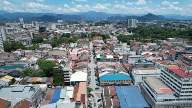 Ipoh, Malezya - 24 Eylül 2022: İpoh 'un Tarihi Binaları ve Turist Çekimleri