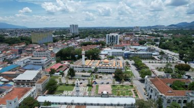 Ipoh, Malezya - 24 Eylül 2022: İpoh 'un Tarihi Binaları ve Turist Çekimleri