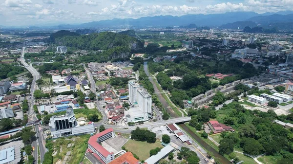 Ipoh, Malezya - 24 Eylül 2022: İpoh 'un Tarihi Binaları ve Turist Çekimleri