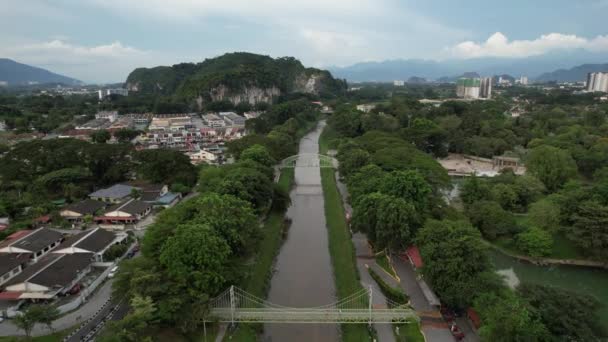 Ipoh Malezya Eylül 2022 Poh Tarihi Binaları Turist Çekimleri — Stok video