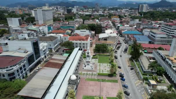 Ipoh Malezya Eylül 2022 Poh Tarihi Binaları Turist Çekimleri — Stok video