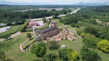 Ipoh, Malezya - 24 Eylül 2022: Kellies Kalesi Harabeleri