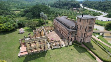 Ipoh, Malezya - 24 Eylül 2022: Kellies Kalesi Harabeleri