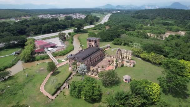 Ipoh Malaysia September 2022 Ruins Kellies Castle — Stock Video