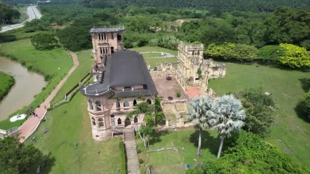 马来西亚Ipoh 2022年9月24日 凯利城堡的废墟 — 图库视频影像