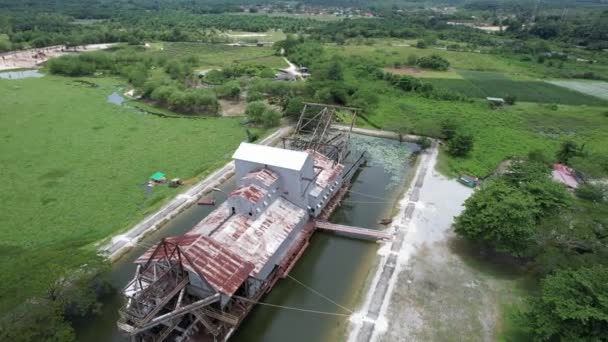 Ipoh Malaysia September 2022 Historical Tin Dredge — 图库视频影像