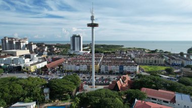 Malacca, Malezya - 16 Ekim 2022: Malacca 'nın Tarihi Tarihi Tarihi Binaları ve Turist Çekimleri