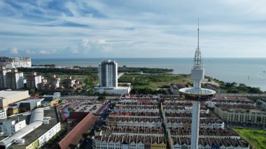 Malacca, Malezya - 16 Ekim 2022: Malacca 'nın Tarihi Tarihi Tarihi Binaları ve Turist Çekimleri