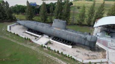 Malacca, Malezya - 16 Ekim 2022: Malacca Nehri Gezisi Hava Görüntüsü