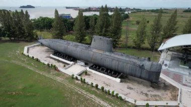 Malacca, Malezya - 16 Ekim 2022: Malacca Nehri Gezisi Hava Görüntüsü