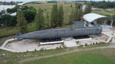 Malacca, Malezya - 16 Ekim 2022: Malacca Nehri Gezisi Hava Görüntüsü