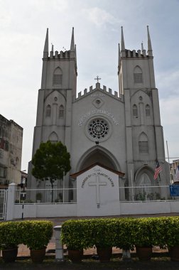 Malacca, Malezya - 16 Ekim 2022: Malacca 'nın Tarihi Tarihi Tarihi Binaları ve Turist Çekimleri