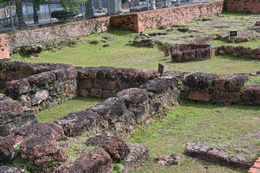 Malacca, Malezya - 16 Ekim 2022: Malacca 'nın Tarihi Tarihi Tarihi Binaları ve Turist Çekimleri