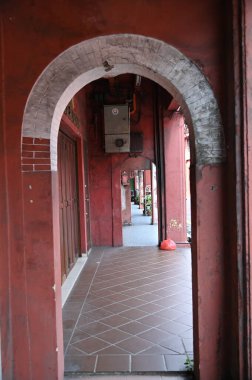 Malacca, Malezya - 16 Ekim 2022: Malacca 'nın Tarihi Tarihi Tarihi Binaları ve Turist Çekimleri