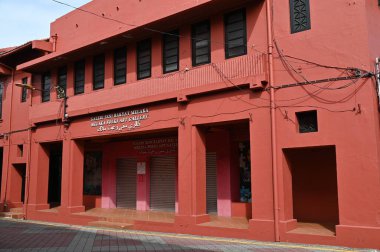 Malacca, Malezya - 16 Ekim 2022: Malacca 'nın Tarihi Tarihi Tarihi Binaları ve Turist Çekimleri