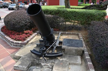 Malacca, Malezya - 16 Ekim 2022: Malacca 'nın Tarihi Tarihi Tarihi Binaları ve Turist Çekimleri