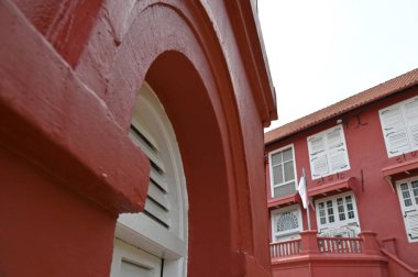 Malacca, Malezya - 16 Ekim 2022: Malacca 'nın Tarihi Tarihi Tarihi Binaları ve Turist Çekimleri