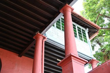 Malacca, Malezya - 16 Ekim 2022: Malacca 'nın Tarihi Tarihi Tarihi Binaları ve Turist Çekimleri