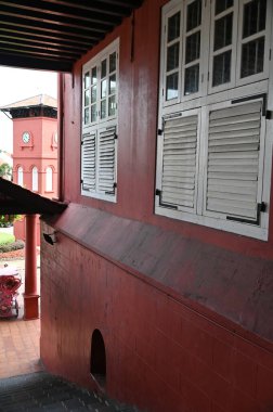 Malacca, Malezya - 16 Ekim 2022: Malacca 'nın Tarihi Tarihi Tarihi Binaları ve Turist Çekimleri