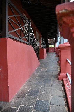 Malacca, Malezya - 16 Ekim 2022: Malacca 'nın Tarihi Tarihi Tarihi Binaları ve Turist Çekimleri