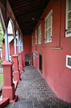 Malacca, Malezya - 16 Ekim 2022: Malacca 'nın Tarihi Tarihi Tarihi Binaları ve Turist Çekimleri