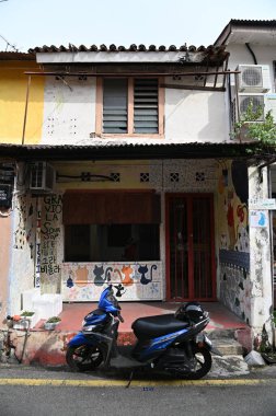 Malacca, Malezya - 16 Ekim 2022: Malacca 'nın Tarihi Tarihi Tarihi Binaları ve Turist Çekimleri