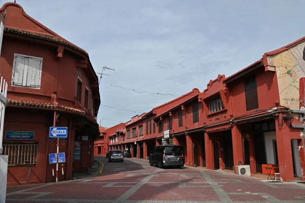 Malaca Malásia Outubro 2022 Edifícios Históricos Atrações Turísticas Malaca — Fotografia de Stock