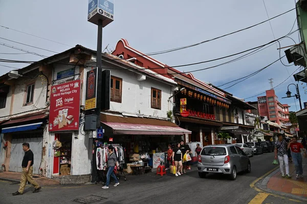 Malacca Malajsie Října 2022 Historické Památkové Budovy Turistické Atrakce Malaccy — Stock fotografie