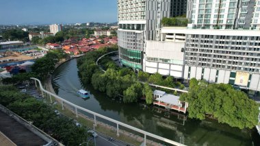 Malacca, Malezya - 16 Ekim 2022: Malacca 'nın Tarihi Tarihi Tarihi Binaları ve Turist Çekimleri