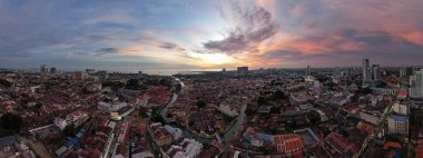 Malacca, Malezya - 16 Ekim 2022: Malacca 'nın Tarihi Tarihi Tarihi Binaları ve Turist Çekimleri