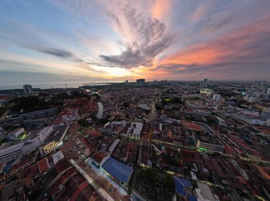 Malacca, Malezya - 16 Ekim 2022: Malacca 'nın Tarihi Tarihi Tarihi Binaları ve Turist Çekimleri